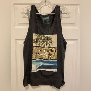 Reef Tank Top Mens Large Heather Gray